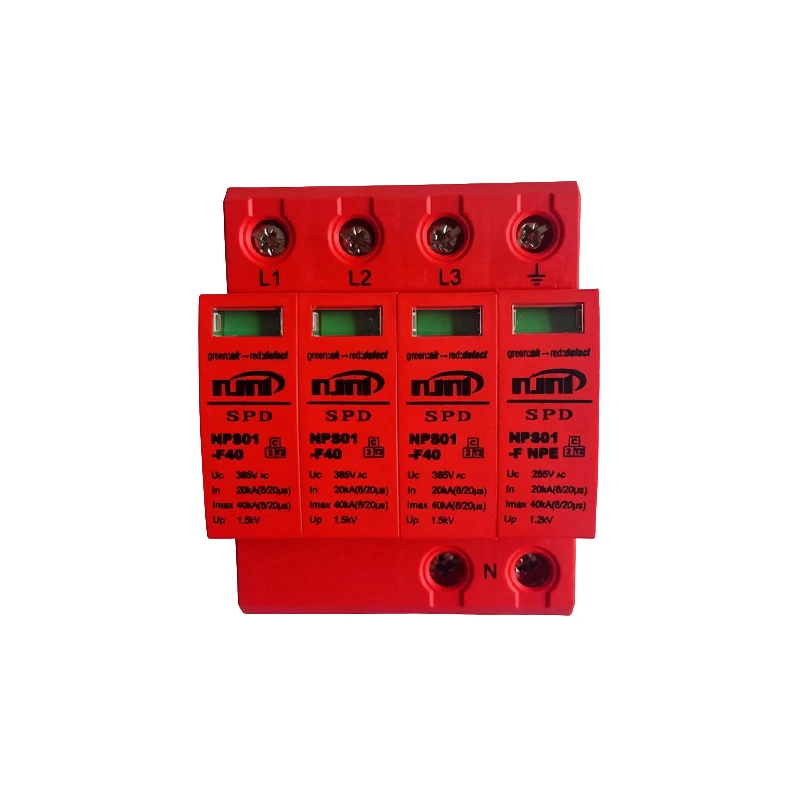 NPS01-F40 AC 3+1P Surge Protective Device